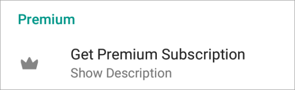 Get Premium Subscription